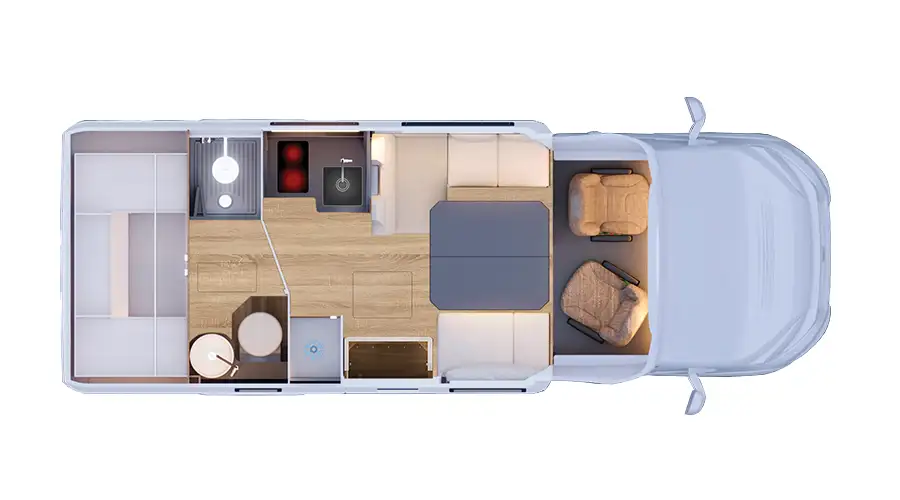 Atlantis carbon fiber monocoque 695 twin bed