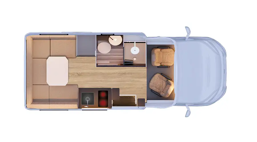 atlantis 595 rear round dinette